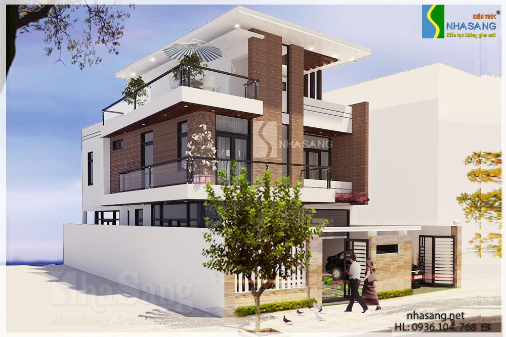 mẫu thiết kế biệt thự hiện đại 2-3 tầng đẹp